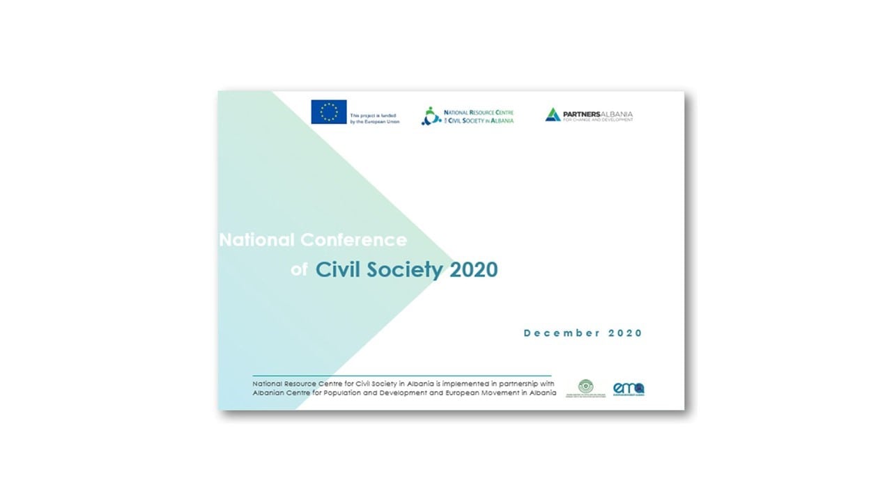 Konferencë Kombëtare e shoqërisë civile në Shqipëri – Dokumenti