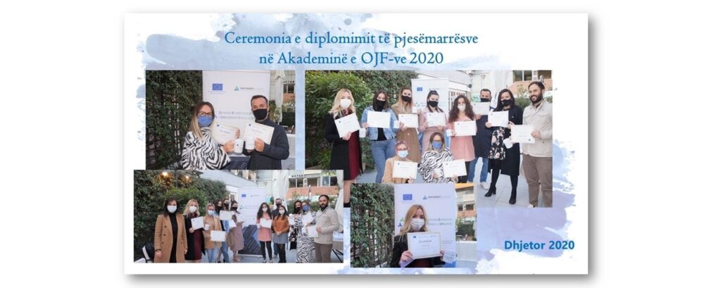 Ceremonia e diplomimit të pjesëmarrësve në Akademinë e OJF-ve 2020