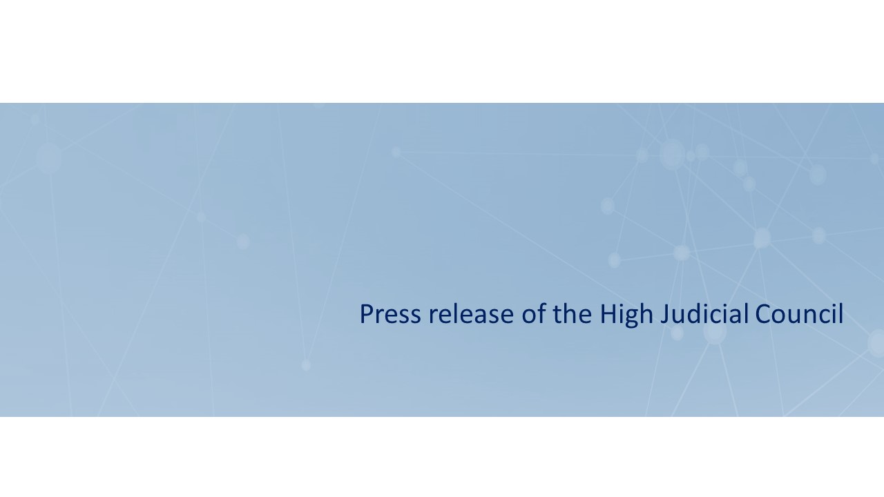 Press release of the High Judicial Council
