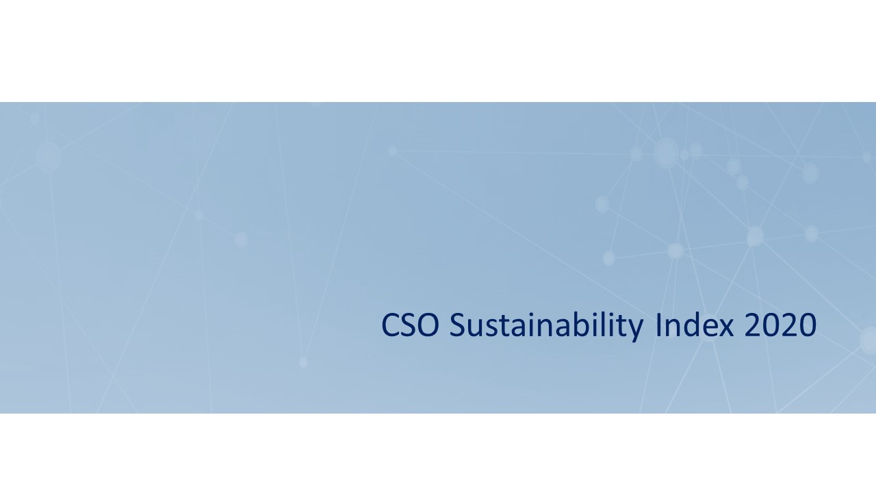 CSO Sustainability Index 2020