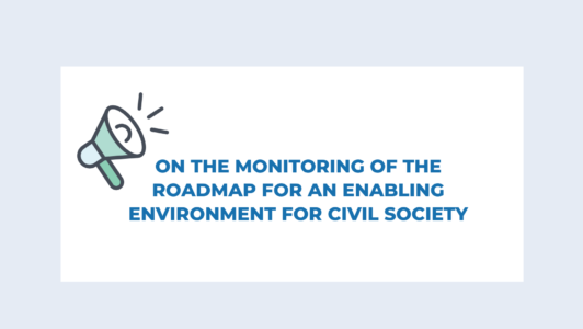On the Monitoring of the Roadmap for an Enabling Environment for Civil Society