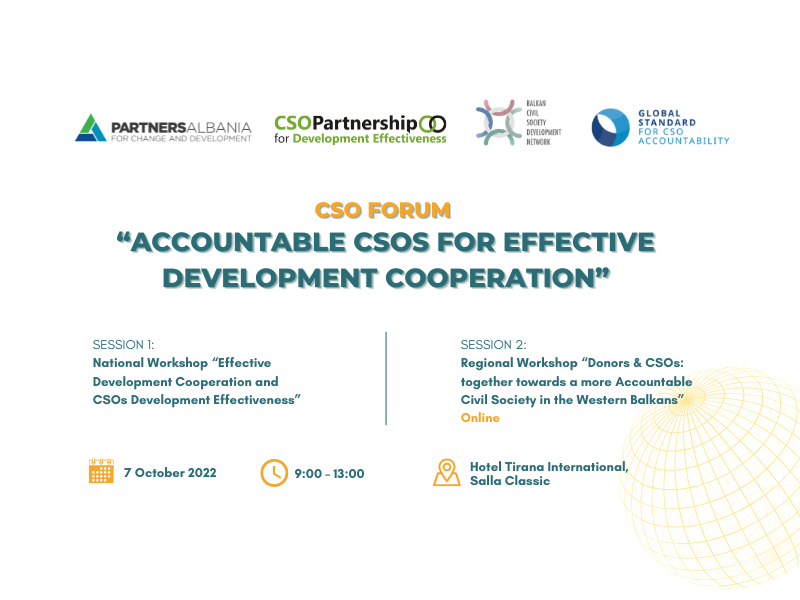 Forumi i OJF-ve “Përgjegjshmëria e OJF-ve në Bashkëpunimin për Zhvillim Efektiv”