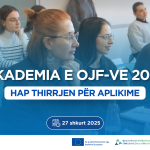 Hapen aplikimet për “AKADEMIA E OJF-ve 2025”