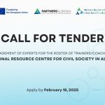 Tender announcement – Engagement of experts for the roster of trainers / coaches in the framework of the “National Resource Centre for Civil Society in Albania”