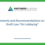 Comments and Recommendations on the Draft Law “On Lobbying”